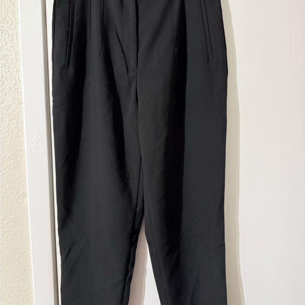 Zara Black Tapered Dress Trousers